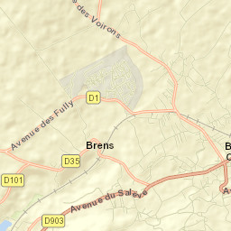 Bons-en-Chablais Street Map