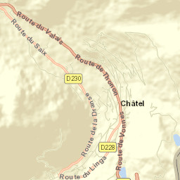 Châtel Street Map