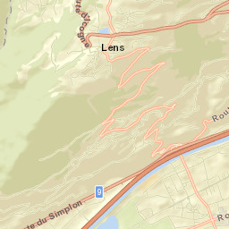 Lens Street Map