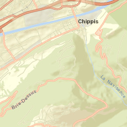 Sierre District Street Map