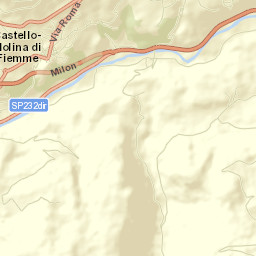 Castello Molina di Fiemme Street Map