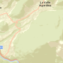 La Valle Agordina Street Map