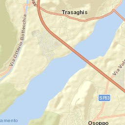 Trasaghis Street Map