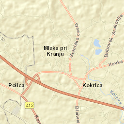 Kokrica Street Map