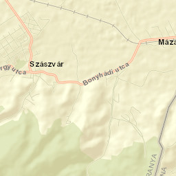 Szászvár Street Map