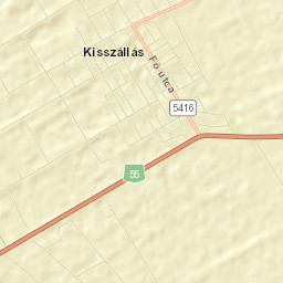 Kisszállás Street Map