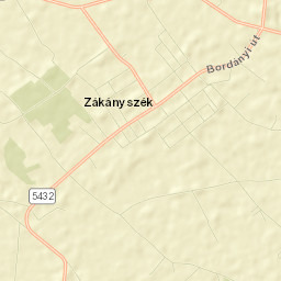 Zákányszék Street Map