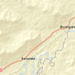 Comuna Secuieni Street Map