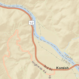 Kamiah Street Map