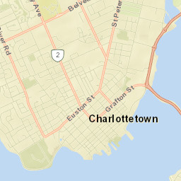 Charlottetown Street Map