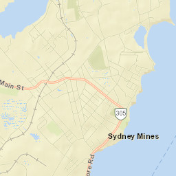 Sydney Mines Street Map