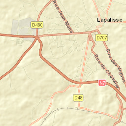 Lapalisse Street Map