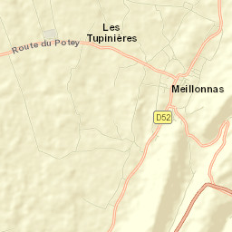 Meillonnas Street Map