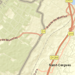 Saint-Cergues Street Map
