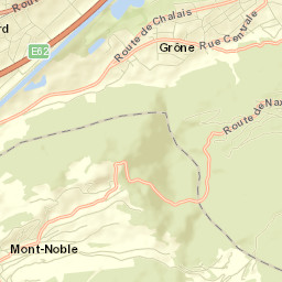Grône Street Map
