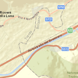 Roverè della Luna Street Map
