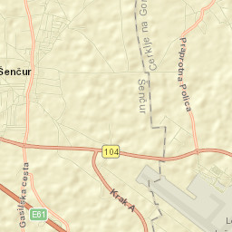Šenčur Street Map