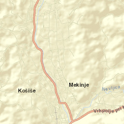Mekinje Street Map