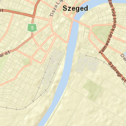Szeged Street Map