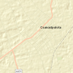 Csanádpalota Street Map