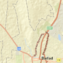 Bârlad Street Map