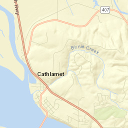 Cathlamet Street Map