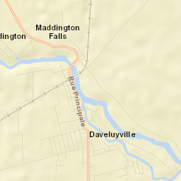 Daveluyville Street Map