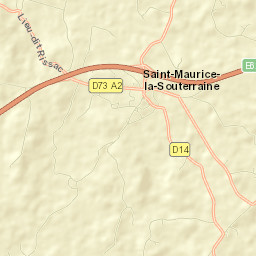 Saint-Maurice-la-Souterraine Street Map