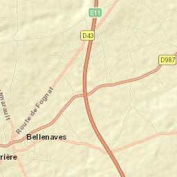 Bellenaves Street Map