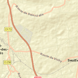 Saint-Germain-des-Fossés Street Map