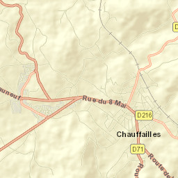 Chauffailles Street Map