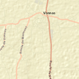 Vonnas Street Map