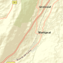Groissiat Street Map