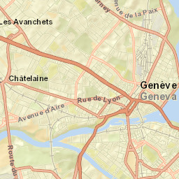 Genève Street Map