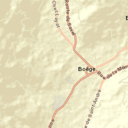 Boëge Street Map