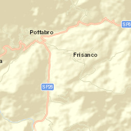 Frisanco Street Map
