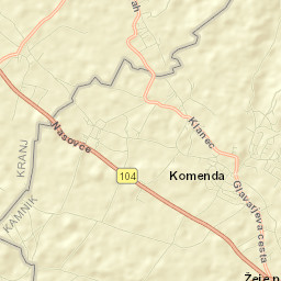 Komenda Street Map