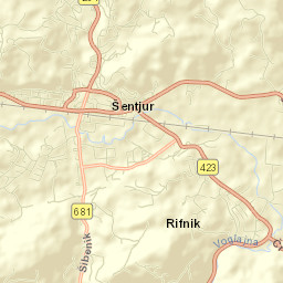 Šentjur Street Map