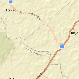 Drnje Street Map
