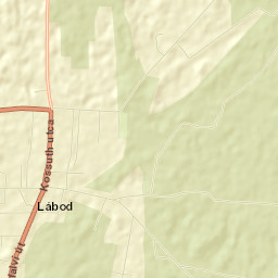 Lábod Street Map