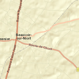 Beauvoir-sur-Niort Street Map