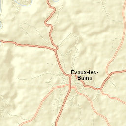 Évaux-les-Bains Street Map