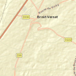 Broût-Vernet Street Map