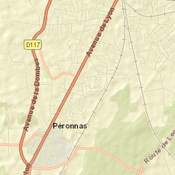 Péronnas Street Map