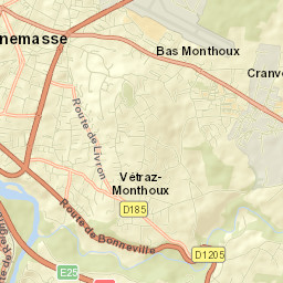 Vétraz-Monthoux Street Map