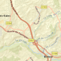 Cranves-Sales Street Map