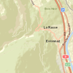 Evionnaz Street Map