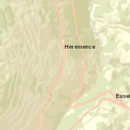 Hérens District Street Map