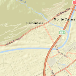 Monte Carasso Street Map