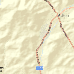 Attimis Street Map
